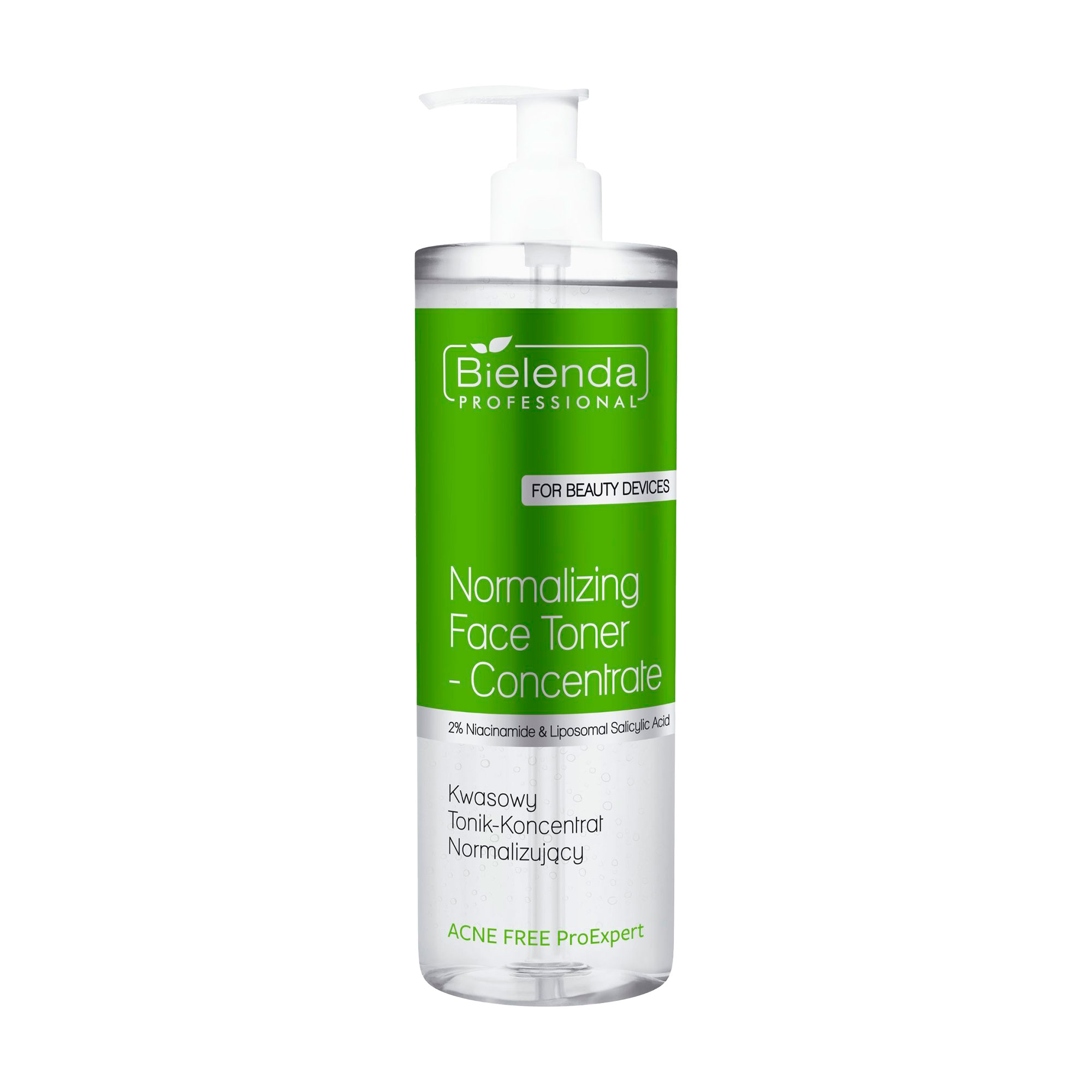 Тонік-концентрат для обличчя Bielenda Professional Acne Free Pro Expert Normalizing Face Toner-Concentrate, 500 мл